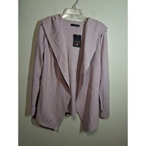 NWT Luxveer Super Soft Cardigan Hoodie Winter Casual Pink Size Small